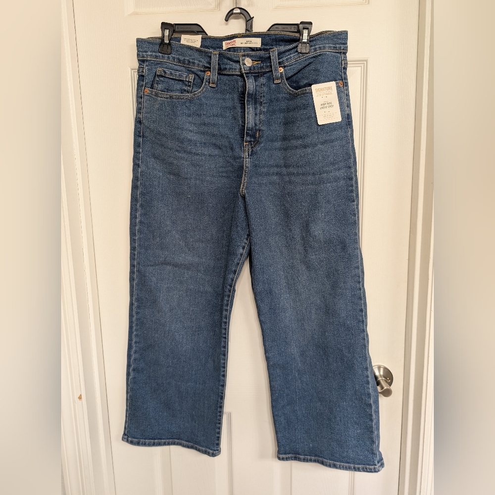 Levi's High-rise Loose Crop Denim